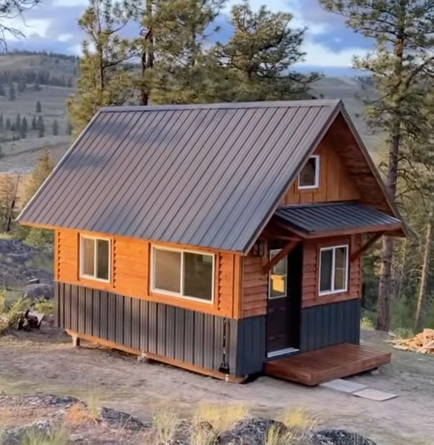 Wizualizacja mini domku 6,18m x 5,18m